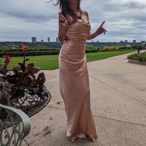 La Lune Lace Back Maxi Dress